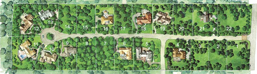 High Oaks Rendered Site Plan